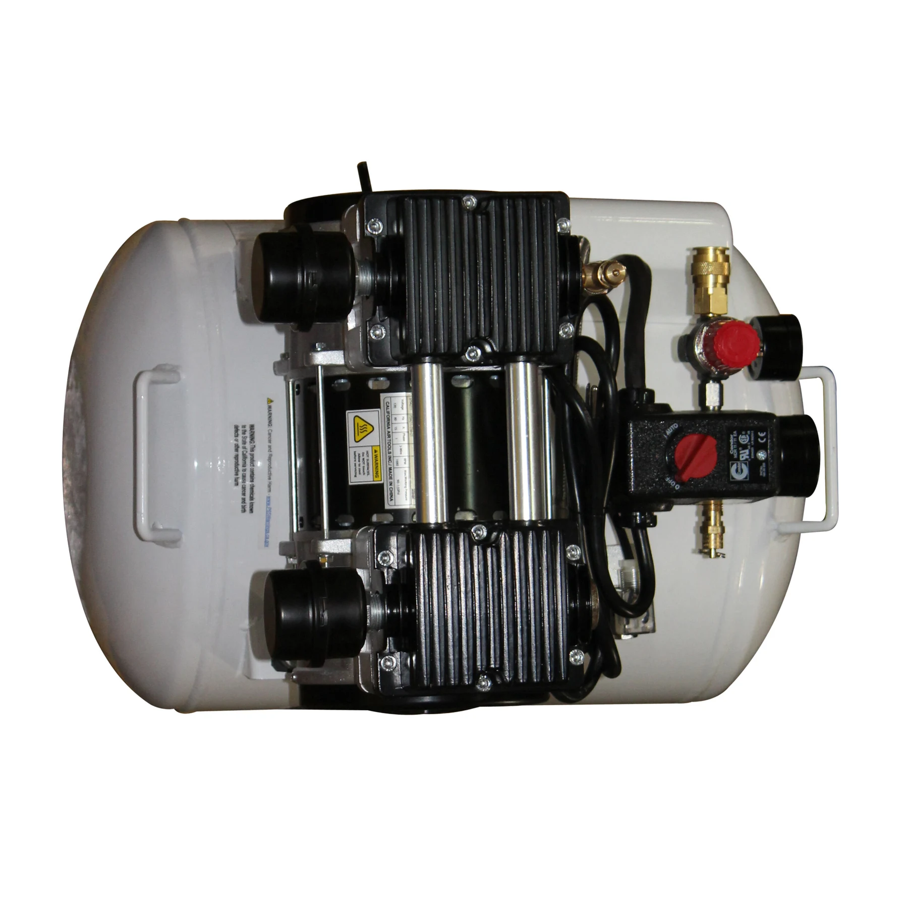 CALIFORNIA AIR TOOLS 10020CHAD-22060 Powerful 2.0 Hp Ultra Quiet, Oil-Free 10 Gallon Air Compressor with Automatic Drain Valve (220v 60hz) 17