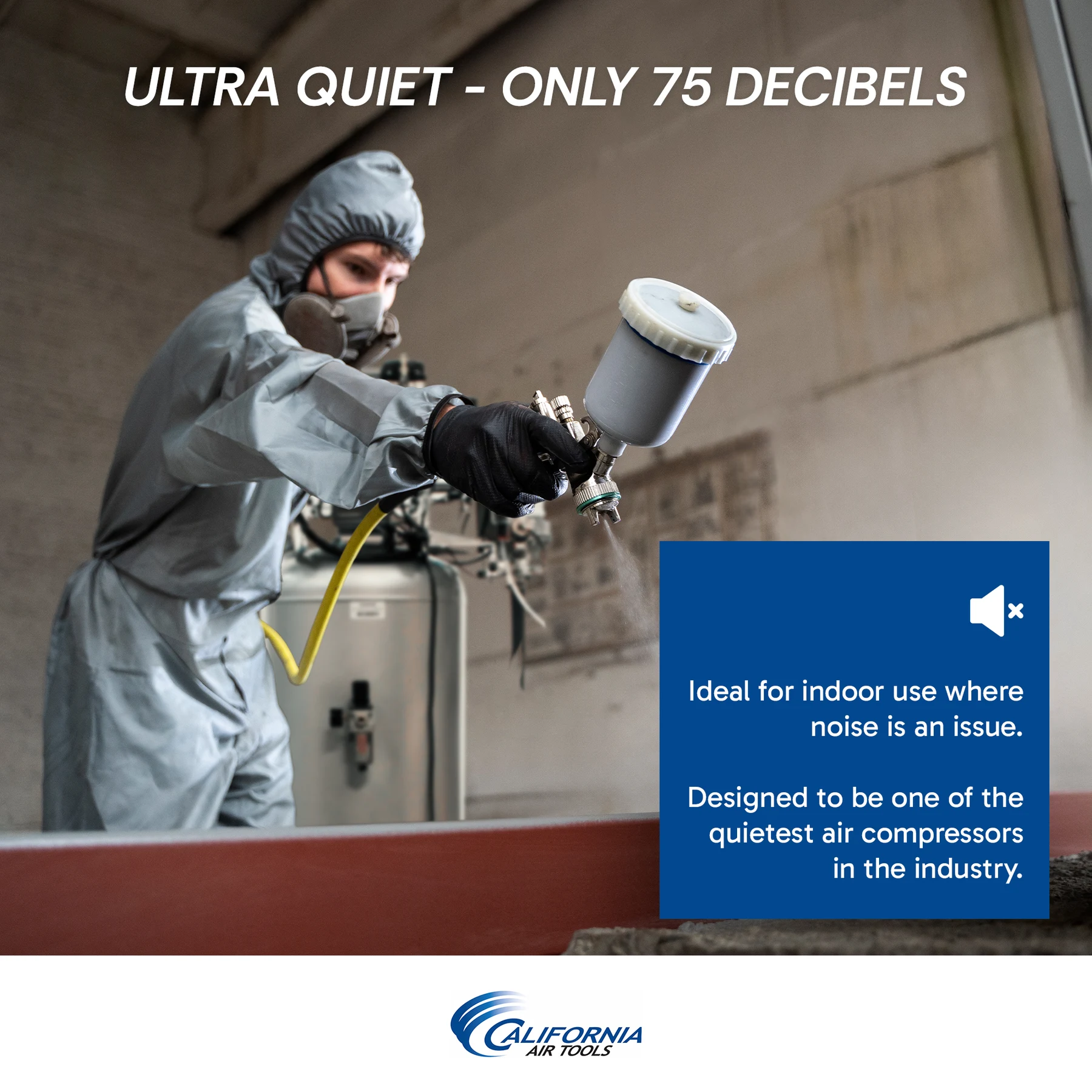 CALIFORNIA AIR TOOLS 60040DCADC Powerful 4.0 Hp Ultra Quiet, Ultra Dry & Oil-Free Air Compressor with 98% Drying System and Automatic Drain Valve 6