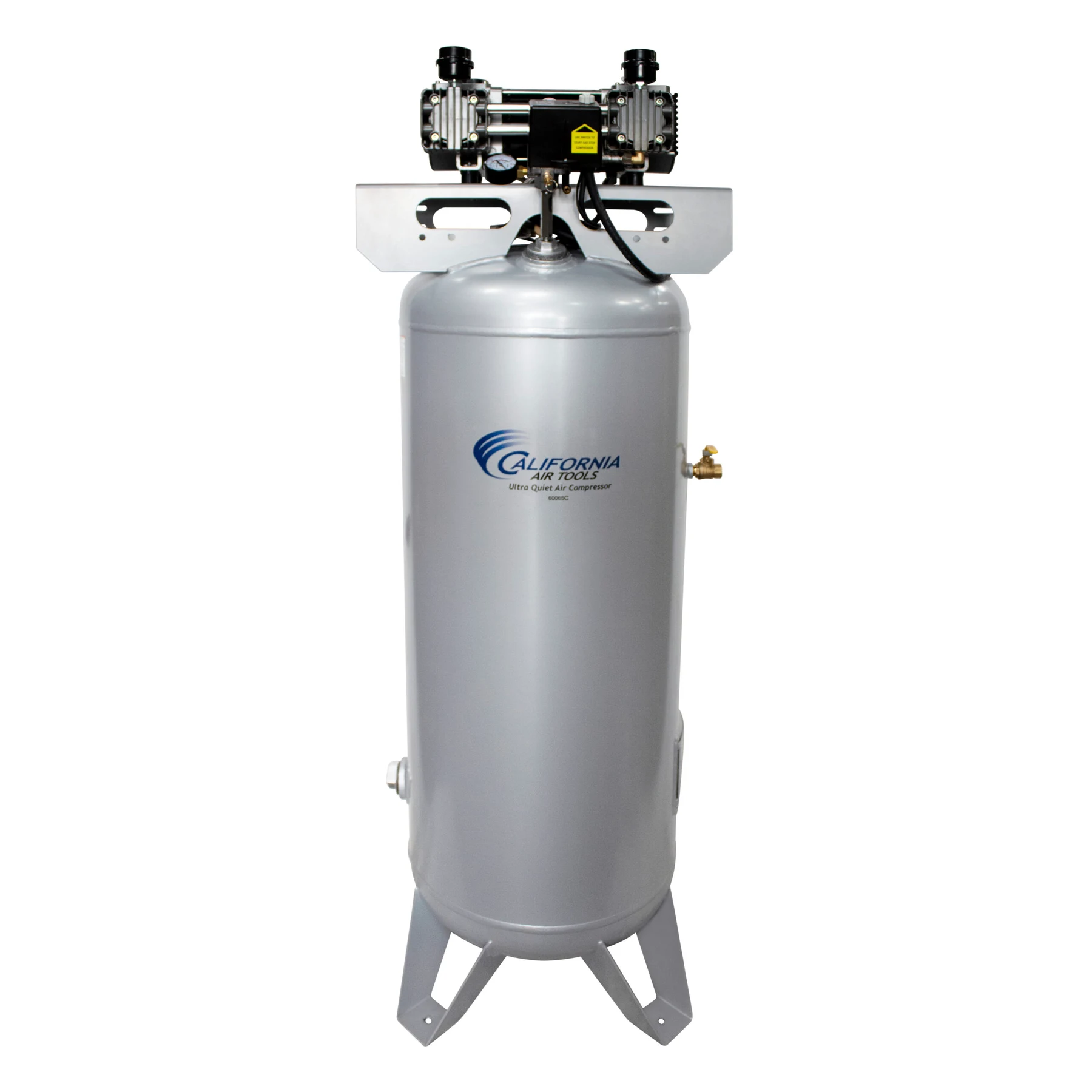 CALIFORNIA AIR TOOLS 60065C Powerful 6.5 Hp Ultra Quiet & Oil-Free 60 Gallon ASME Air Compressor 15