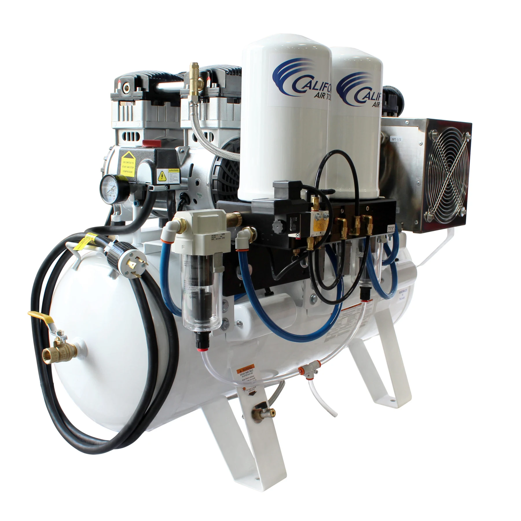 CALIFORNIA AIR TOOLS 20060DCC Powerful 6.0 Hp Ultra Quiet, Ultra Dry & Oil-Free 20-Gallon Air Compressor with 98% Air Drying System 3