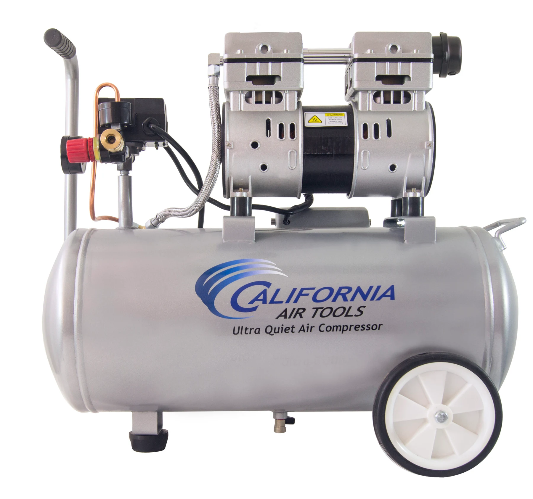 California Air Tools Ultra Quiet 8010 PK Air Compressor, 1.0 Hp 8-Gallon & LVLP Spray Painting Kit 9