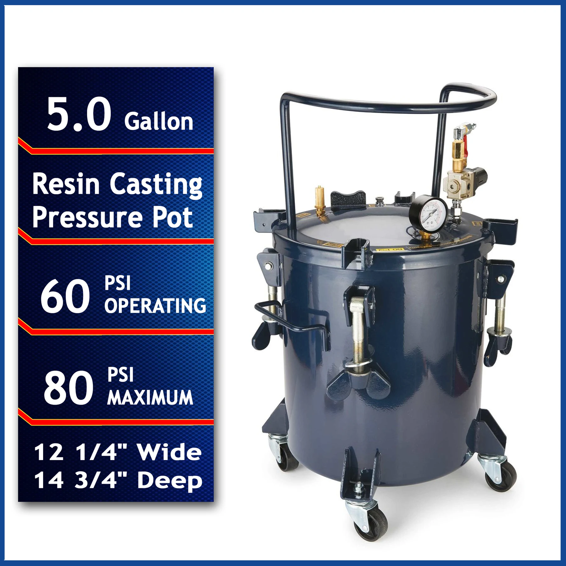 CALIFORNIA AIR TOOLS 365C 5 Gallon Pressure Pot for Resin Casting