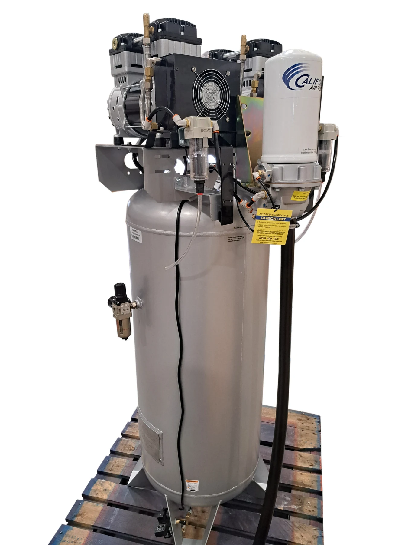 CALIFORNIA AIR TOOLS 60040DCADC Powerful 4.0 Hp Ultra Quiet, Ultra Dry & Oil-Free Air Compressor with 98% Drying System and Automatic Drain Valve 14
