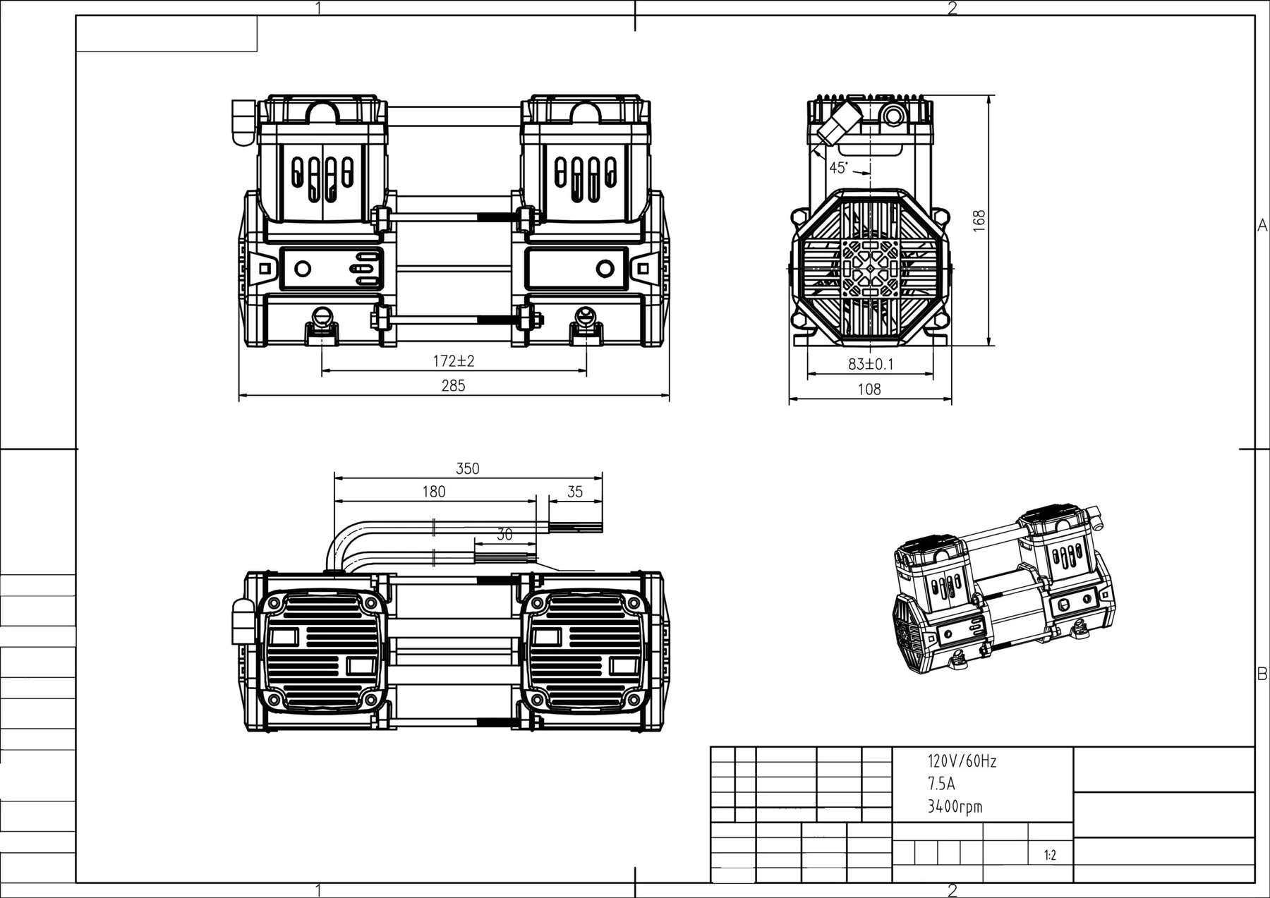 California Air Tools 1510 Quiet Air Compressor 6