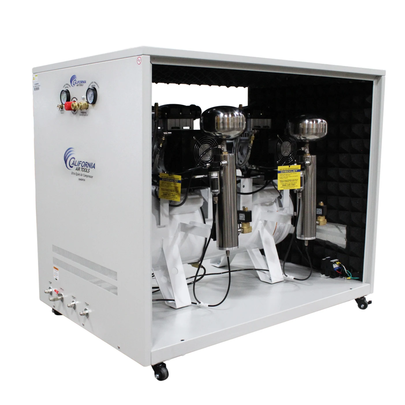 CALIFORNIA AIR TOOLS 20040DSPCAD Powerful 4.0 Hp Ultra Quiet & Oil-Free 20 Gallon Air Compressor with 80% Air Drying System and Automatic Drain in a Soundproof Cabinet 7