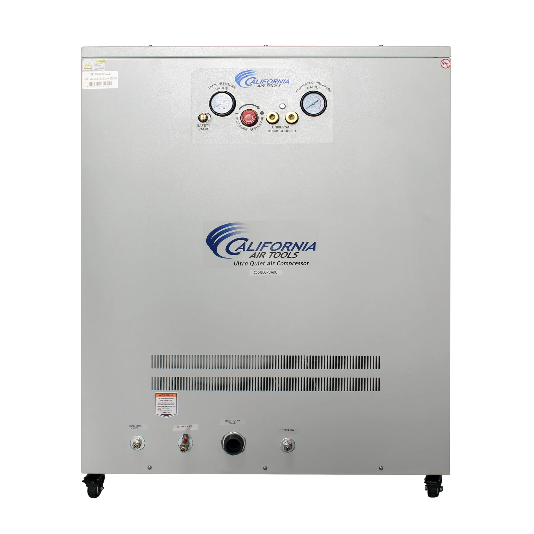 CALIFORNIA AIR TOOLS 20040DSPCADC Powerful 4.0 Hp Ultra Quiet & Oil-Free Air Compressor with 98% Air Drying System and Automatic Drain in a Soundproof Cabinet 5