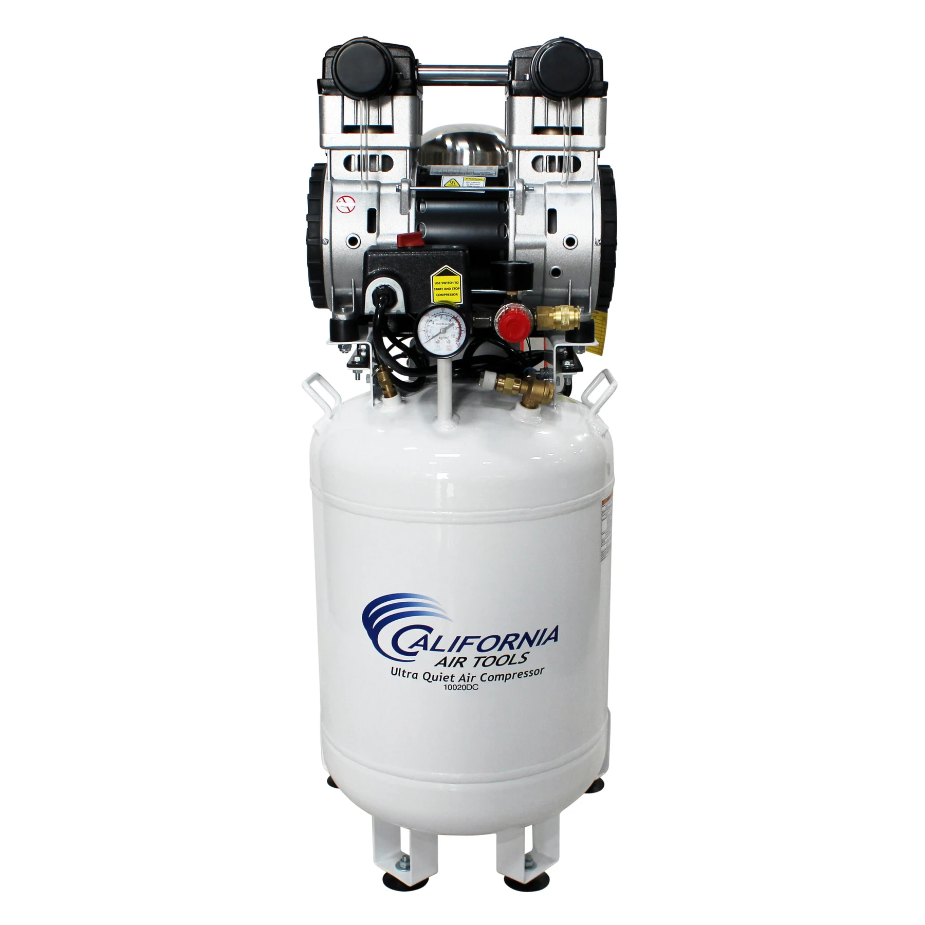 CALIFORNIA AIR TOOLS 10020DC 2.0 Hp Ultra Quiet Oil-Free 10 Gallon Air Compressor with 80% Air Dryer 110v 60hz 4