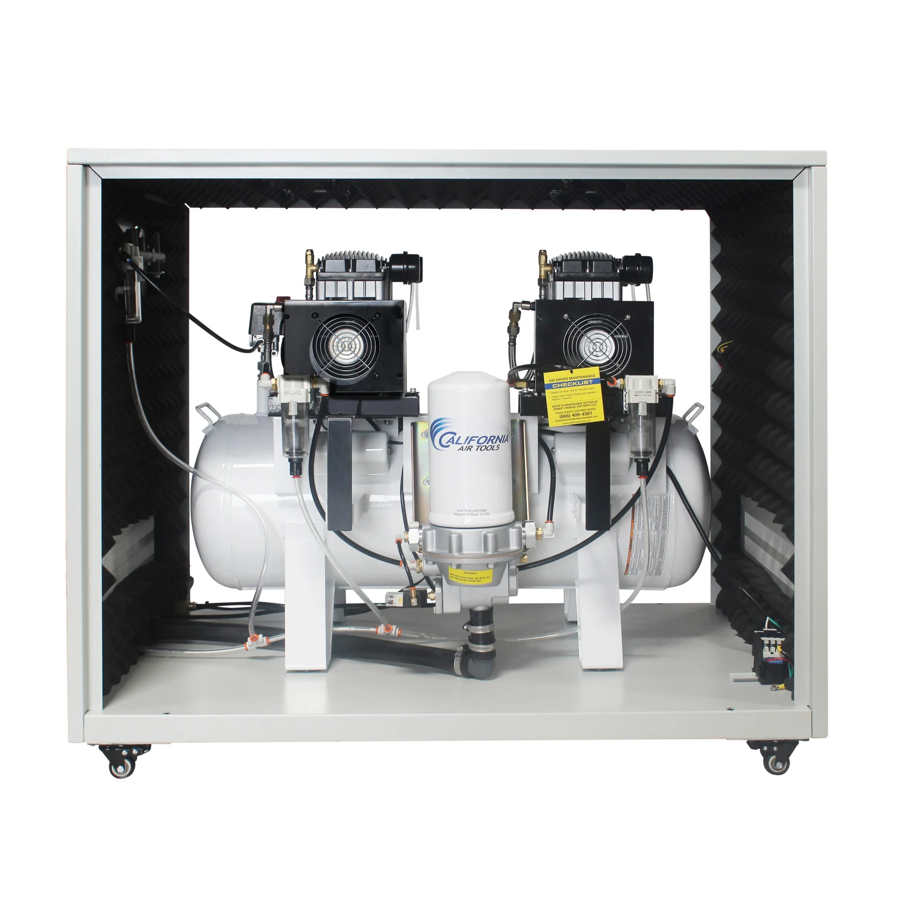CALIFORNIA AIR TOOLS 20040DSPCADC Powerful 4.0 Hp Ultra Quiet & Oil-Free Air Compressor with 98% Air Drying System and Automatic Drain in a Soundproof Cabinet 15