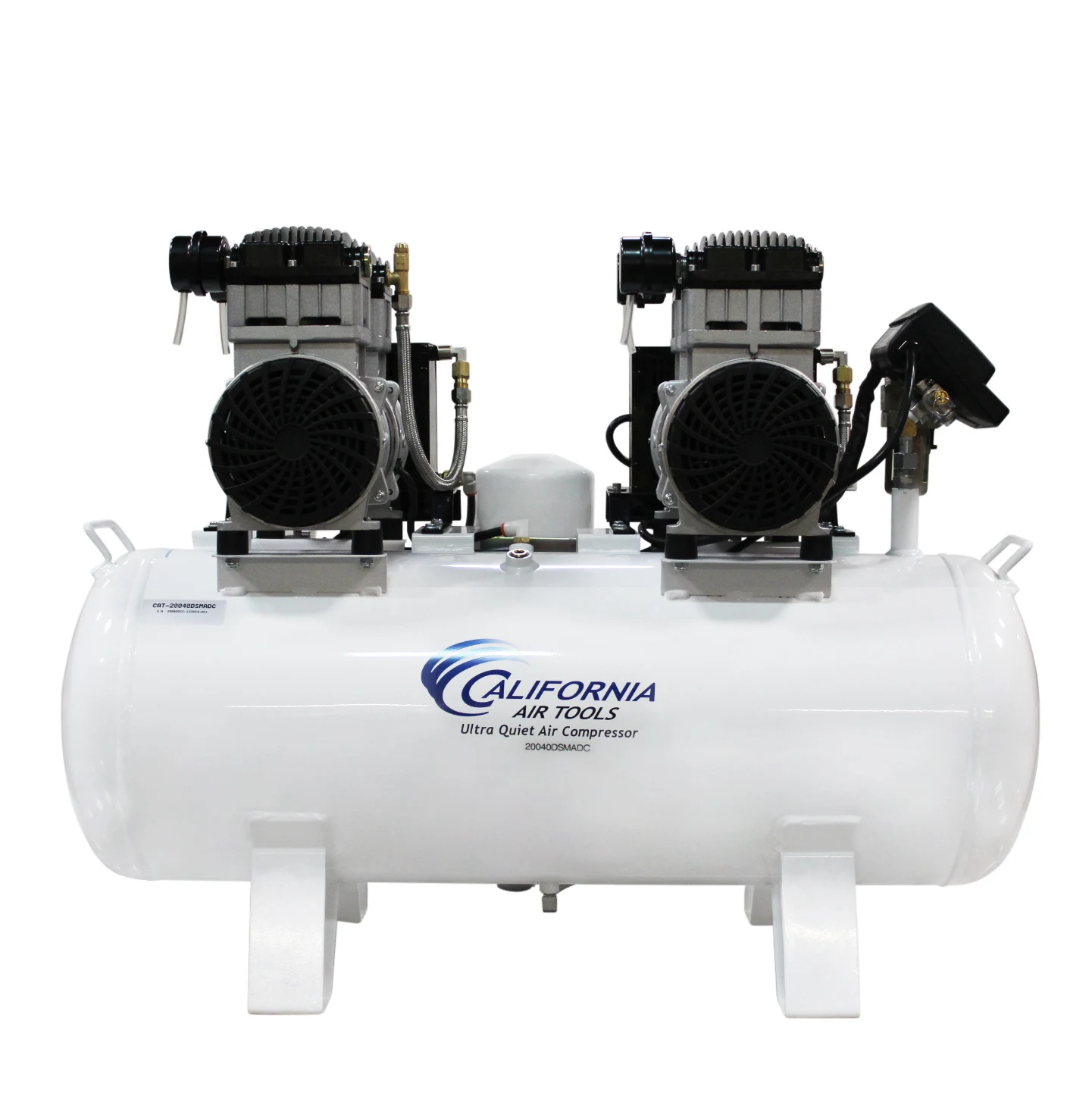 CALIFORNIA AIR TOOLS 20040DSMADC Powerful 4.0 Hp SMART Ultra Quiet & Oil-Free 20 Gallon Air Compressor with 98% Air Dryer and Automatic Drain Valve 16