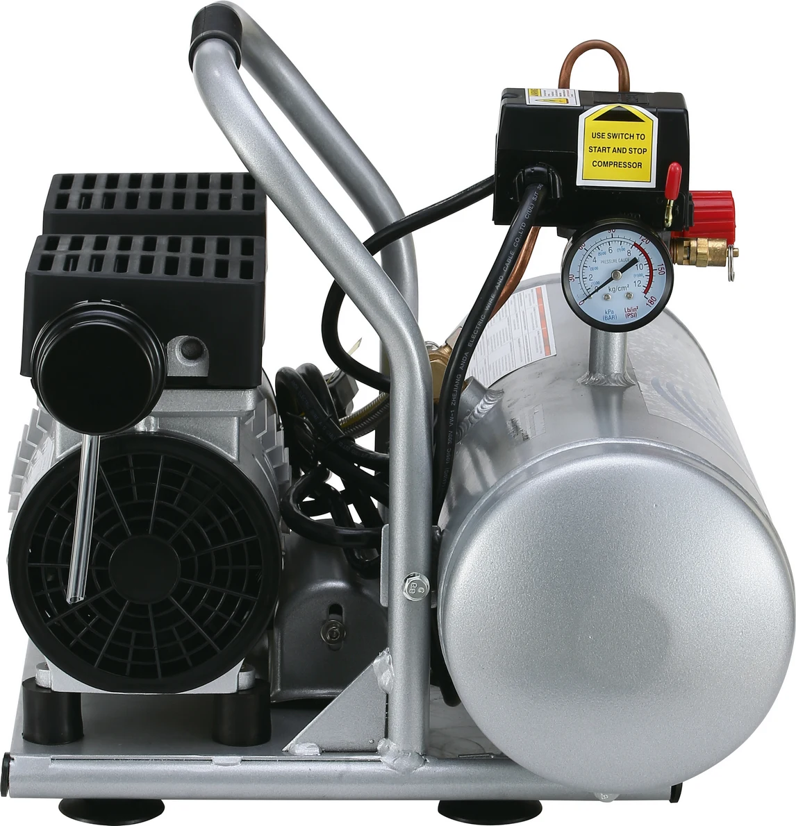 CALIFORNIA AIR TOOLS 2010A 4-PACK Bundle of Ultra Quiet, Oil-Free, 1.0 Hp 2 Gallon Air Compressors 6