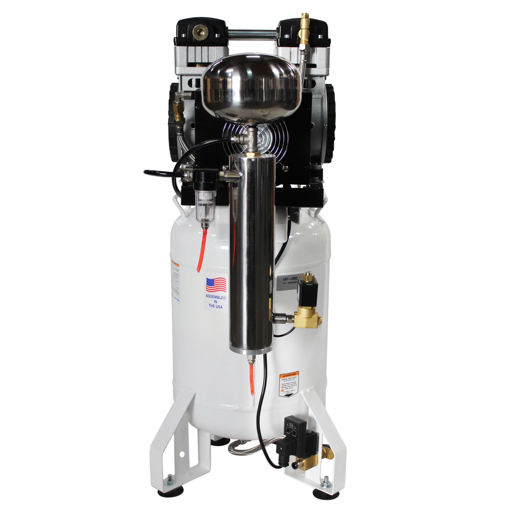 CALIFORNIA AIR TOOLS 10020DSMAD Powerful 2.0 Hp SMART Ultra Quiet & Oil-Free 10 Gallon Air Compressor with 80% Air Dryer and Automatic Drain Valve 3